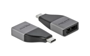 Delock Adapter USB Typ-C zu DP 4k 60Hz Auflösung bis 3840 x 2160 @ 60 Hz, Grau