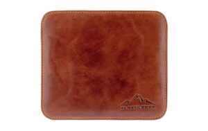 Alpenleder Mausmatte Bregenz 17x20cm, cognac