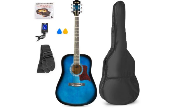 MAX SoloJamBL Westerngitarrenset, blue