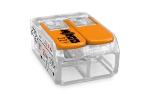 Wago Verbindungsklemme COMPACT 2-fach 2L 0.14-4 mm2 32 A, grau, 10 Stück