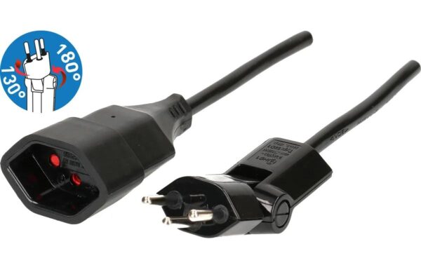 Max Hauri Verlängerungskabel 1 m MS schwarz, Clip-Clap-Stecker, Kinderschutz kaufen Schweiz | Mediatech.ch