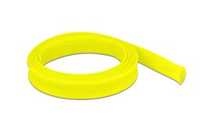 Delock Geflechtskabelschlauch, 2mx19mm dehnbar,schneidbar, Farbe: Gelb