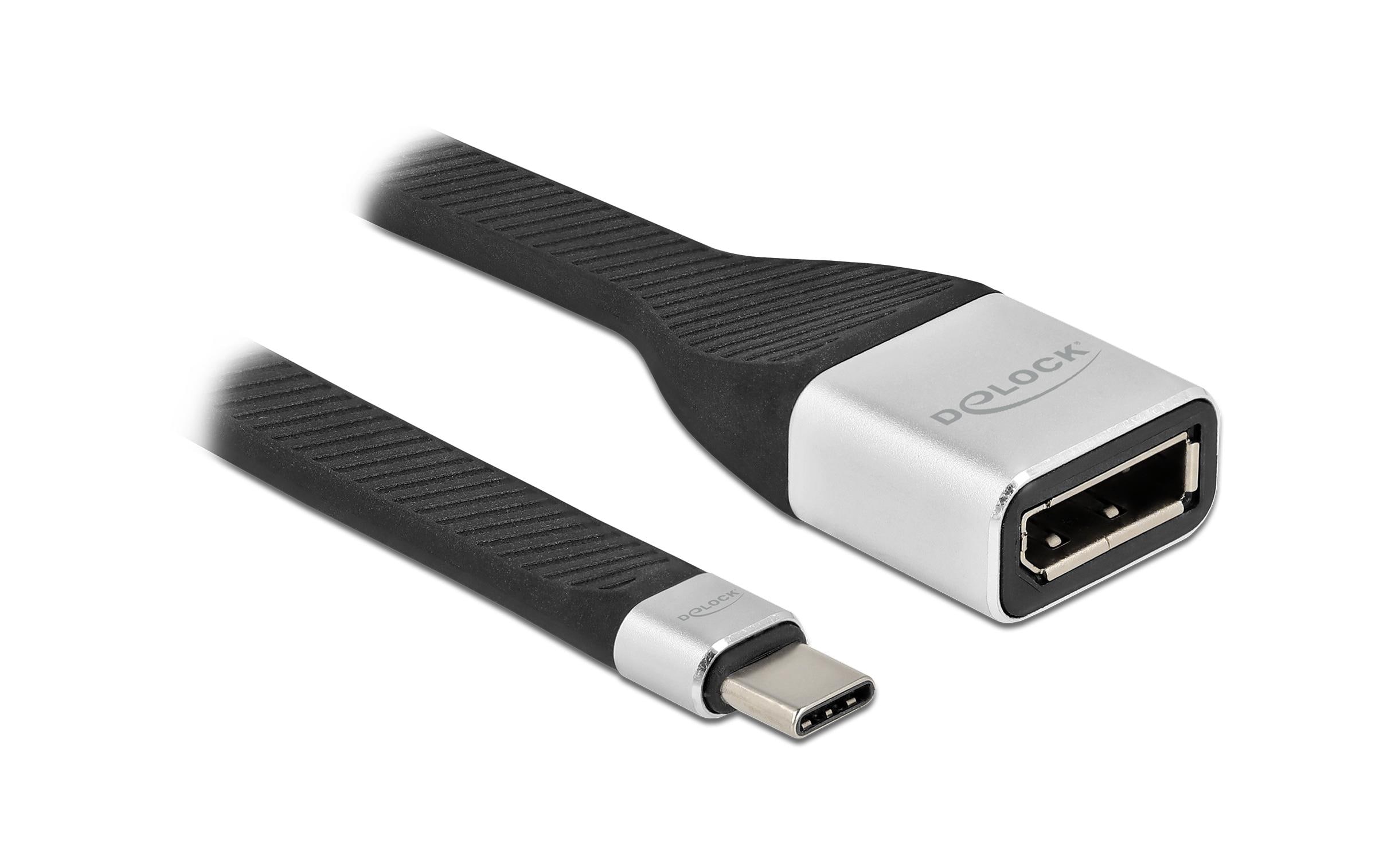 Delock FPC USB Type-C zu DP 4K/60Hz, 14cm Auflösung bis 3840x2160@60 Hz, Farbe: SL/SW kaufen Schweiz | Mediatech.ch
