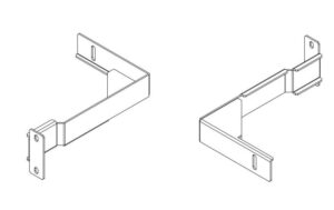 APC Easy BRKT Montagewinkel 7BTM06 schwarz, 5-6FT INSIDE, 1 Paar