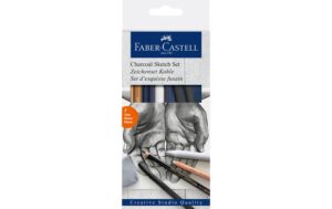 Faber-Castell Zeichenkohle Charcoal 7-teiliges Set