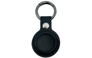 Nevox StyleShell Airtag Leather Case Echtleder, Black
