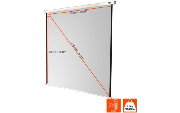 Celexon, Rollo Economy, Leinwand, 1:1 manuell, 180x180cm