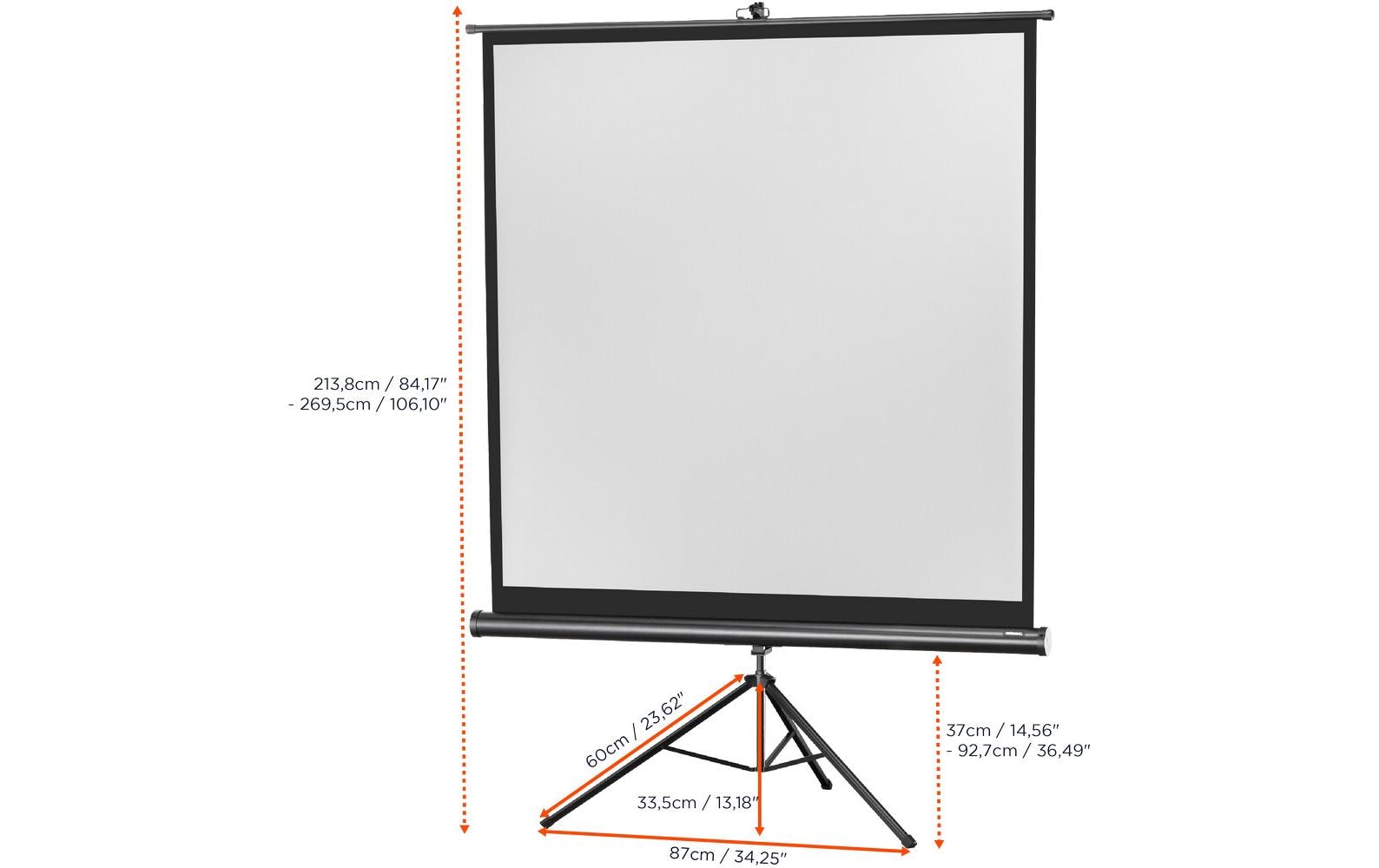 123447_2 - Mediatech Celexon, Eco Stativ, Leinwand, 1:1 manuell, 158x158cm