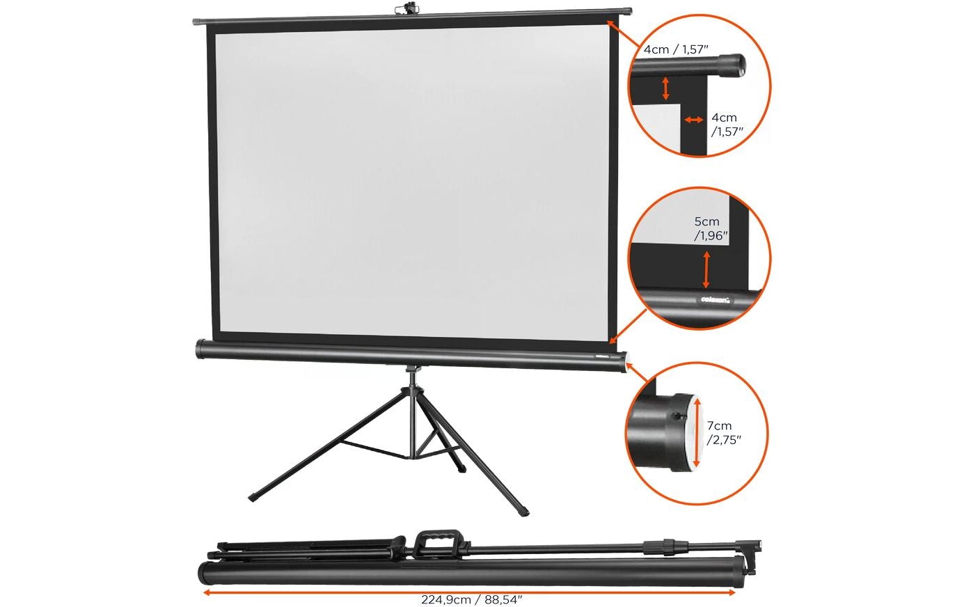 123463_1 - Mediatech Celexon, Eco Stativ, Leinwand, 4:3 manuell, 211x160cm