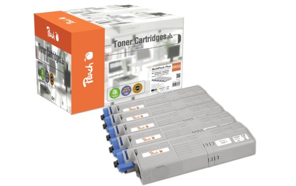 1235815 - Mediatech Peach Toner OKI 46490401-4 2x Black, 1x Cyan, Magenta, Yellow kaufen Schweiz | Mediatech.ch