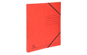 Exacompta Ringbuch Top Color 2 cm mit Gummiband, Format A4, Rot