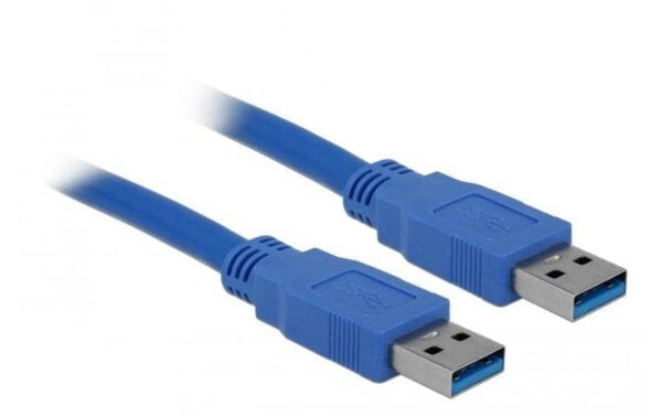 Delock USB3.0 Kabel, 1.0m, A-A, Blau für USB3.0 Geräte, bis 5Gbps kaufen | Mediatech.ch