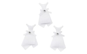 Hobbyfun Streuteile Brautkleid 3 cm 12 Stück