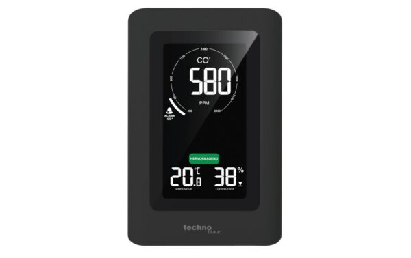 Technoline CO2 Luftgütemonitor WL1030 zur Überwachung der Raumluftqualität kaufen Schweiz | Mediatech.ch