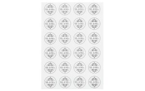 Hobbyfun Sticker Mr. & Mrs. 3 cm