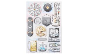 Hobbyfun Sticker, 14 x 21 cm Hobbies
