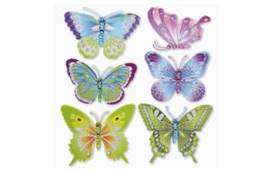 Hobbyfun XXL-Sticker 3D Schmetterling Bogen ca. 30 x 30 cm