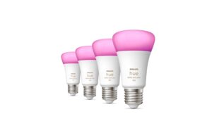 Philips Hue White & Col. Amb. E27 Viererpack 4x570lm 60W