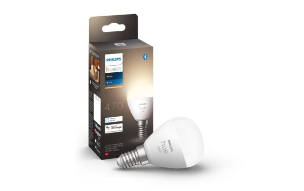1238444_2 - Mediatech Philips Hue White E14 Luster Einzelpack 470lm