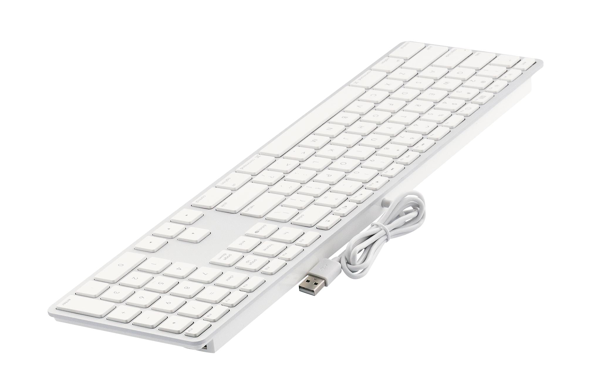 1238916_2 - Mediatech LMP USB Tastatur KB-1243, US-Layout, Zahlenblock, 110 Tasten, 2x USB