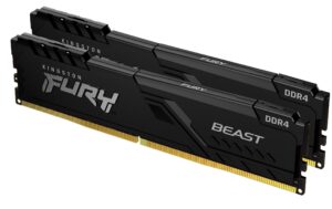 Kingston FURY Beast DDR4 16GB 2-Kit 3600MT/s Black 2x 8GB, CL17, 1.2V, 288Pin kaufen | Mediatech.ch