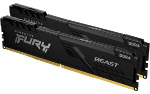 FURY Beast DDR4 64GB 2-Kit 3600MT/s Black 2x 32GB, CL18, 1.2V, 288Pin