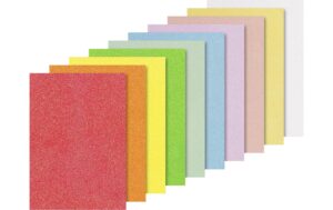 Heyda Glitterkarton Iris 10 Blatt à 200g/m2, A4