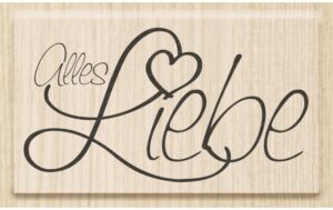 Heyda Motivstempel Alles Liebe Grösse: 6 x 3.3 cm