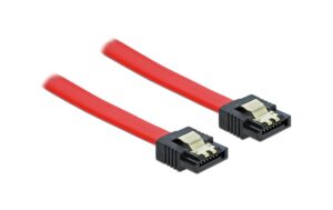 Delock SATA 6 Gb/s Kabel, 70cm, Rot kompatibel 1,5 Gb/s und 3 Gb/s