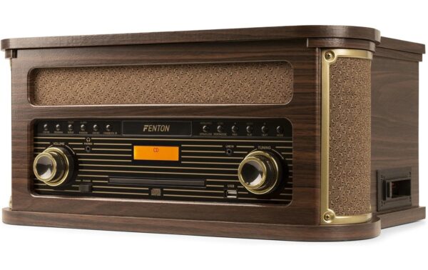 1246105 - Mediatech Fenton MemphisDW Plattenspieler Vintage, DAB+, Holzoptik kaufen Schweiz | Mediatech.ch