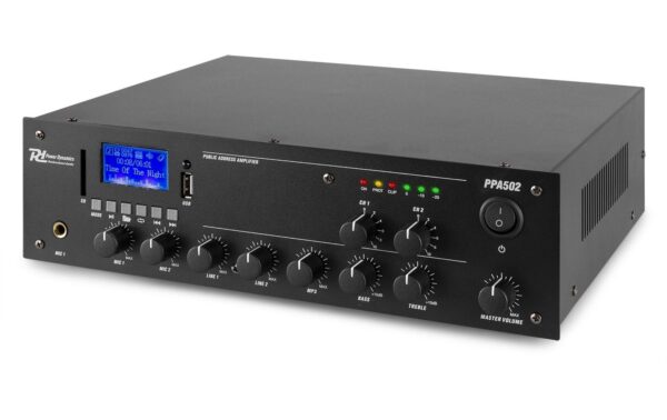 1246212_2 - Mediatech Power Dynamics PPA502 100V 2-Zonen Verstärker 50W
