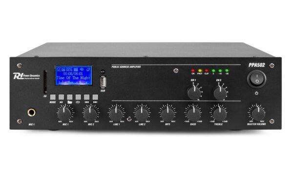 1246212_3 - Mediatech Power Dynamics PPA502 100V 2-Zonen Verstärker 50W