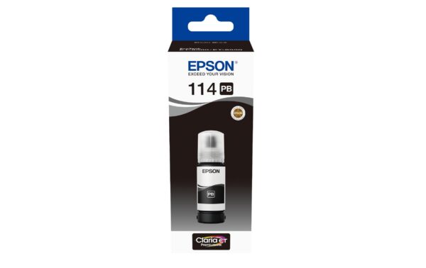 1246257 - Mediatech Tinte Epson Nr. 114, C13T07B140,Phot.Black 70 ml, für EcoTank ET-8500/8550