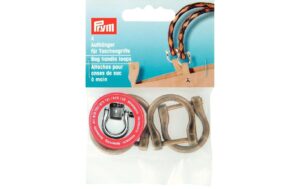 PRym Taschengriffe Aufhänger altmessing, 18 mm, 4 Stück
