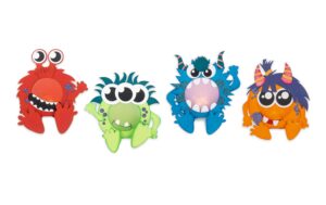 URSUS Bastelset Little Monsters 4 dekrative Lichter