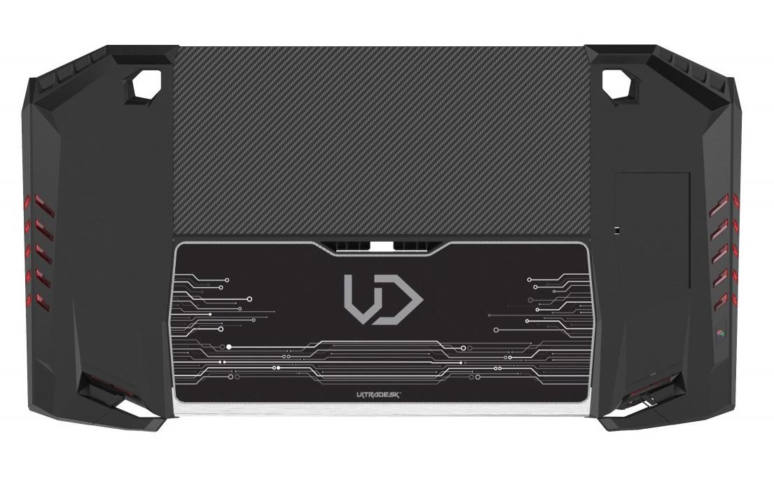 1247516_3 - Mediatech Ultradesk Rocket Schwarz Gaming Table Schwarz, div Zubehör