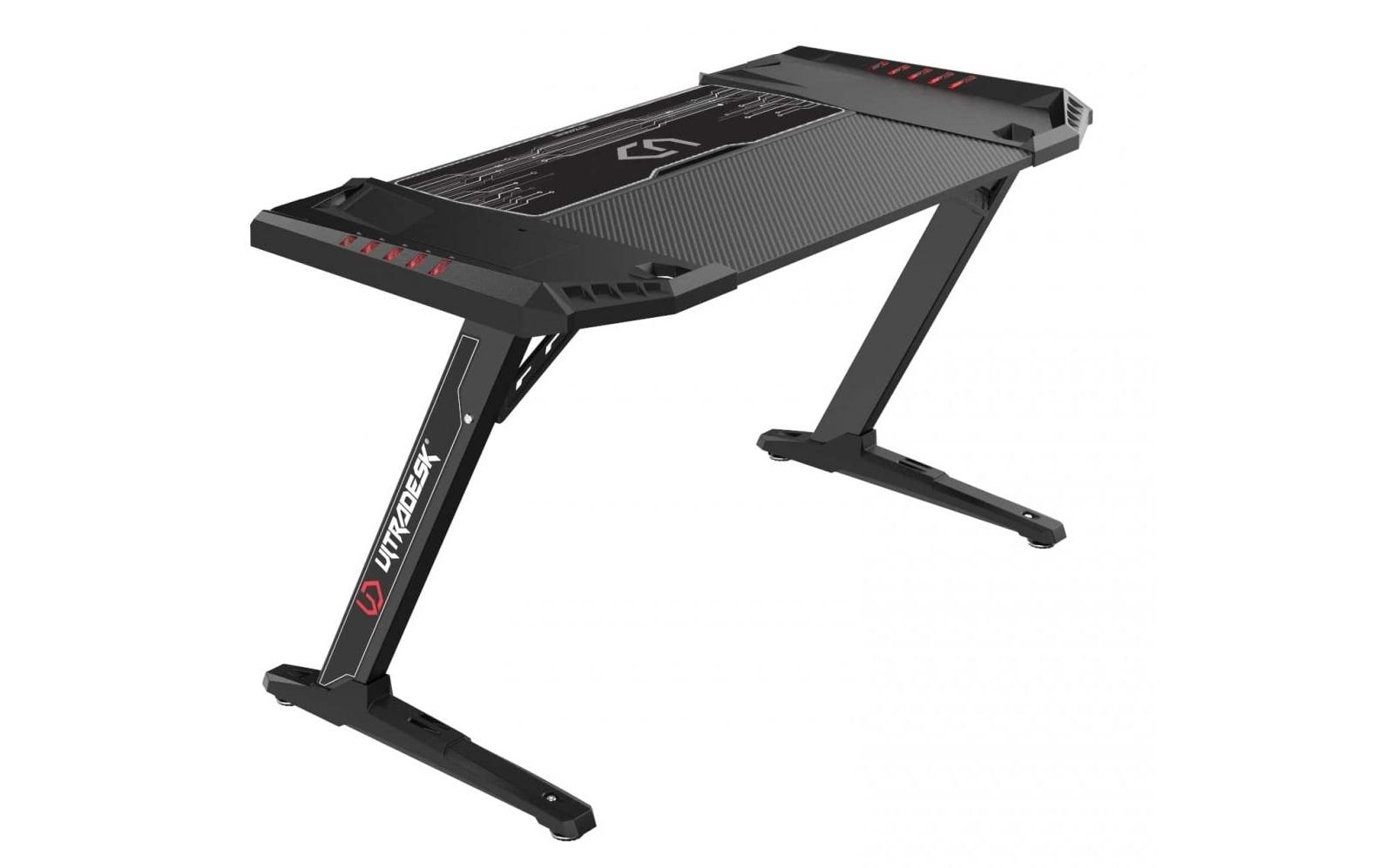 1247516_4 - Mediatech Ultradesk Rocket Schwarz Gaming Table Schwarz, div Zubehör