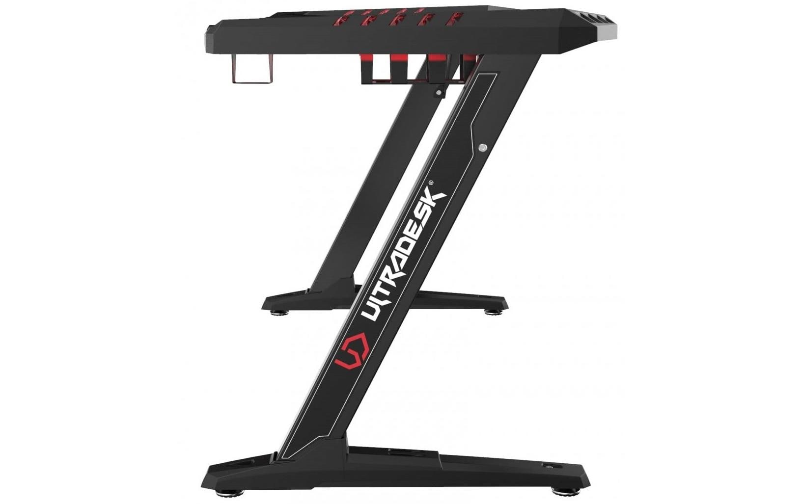 1247516_5 - Mediatech Ultradesk Rocket Schwarz Gaming Table Schwarz, div Zubehör