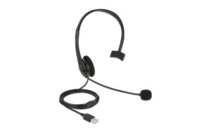 Delock USB Mono Headset für PC + Notebook Lautstärkeregler, ultraleicht, 2.4m Kabel kaufen Schweiz | Mediatech.ch