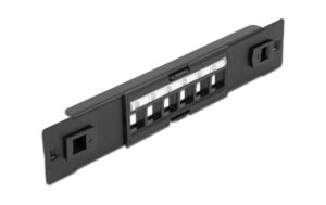 Delock 6-Port 10 Panel, metal schwarz, für Keystone Module