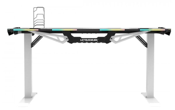 Ultradesk Force Weiss/Schwarz Gaming Table Weiss, div Zubehör, besteht aus 2 Kartons