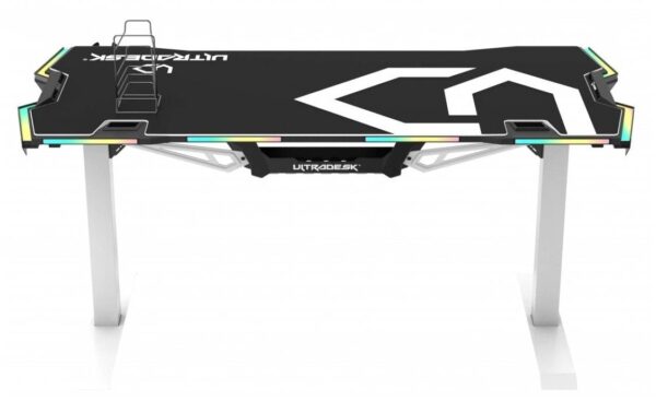 Ultradesk Force Weiss/Schwarz Gaming Table Weiss, div Zubehör, besteht aus 2 Kartons