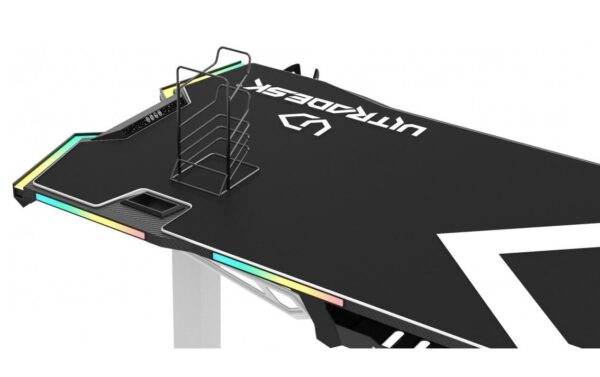Ultradesk Force Weiss/Schwarz Gaming Table Weiss, div Zubehör, besteht aus 2 Kartons