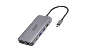 1249174 - Mediatech Acer Dockingstation USB-C,12-in-1, silver USB, HDMI, DP, SD+TF-Slots, Audio, RJ45