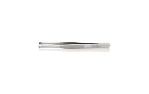 Positionierpinzette Geriffelt 122 mm Gerade, Edelstahl