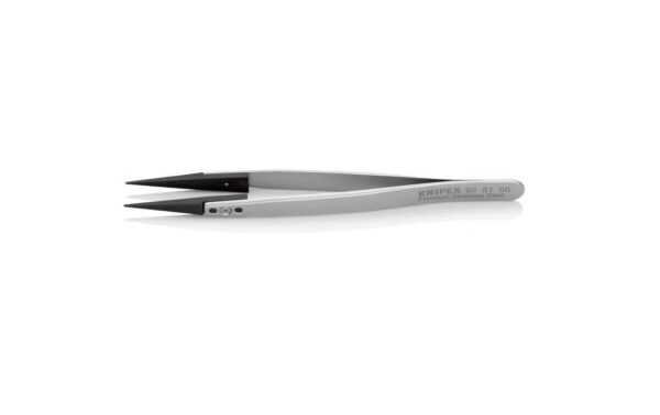 Pinzette mit Wechselspitzen ESD  130 mm Gerade, Edelstahl