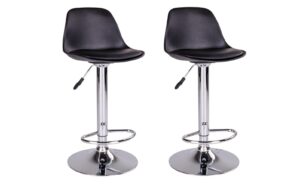 House Nordic Barstuhl Trondheim black 2Set 2 Stk., PU-Leder