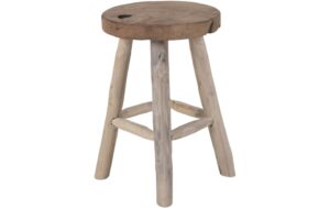 House Nordic Hocker Badia 1 Stk., aus Teak Holz
