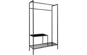 House Nordic Garderobe Vita Edelstahl, 38x101x170cm