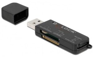 DeLock 91757  USB Card Reader 1x USB-A Stecker, USB 3.2 Gen 1